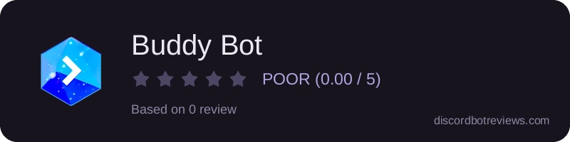 Rating widget preview for Buddy Bot