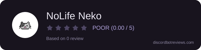 Rating banner for NoLife Neko