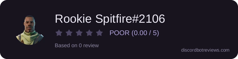 Rating widget preview for Rookie Spitfire#2106
