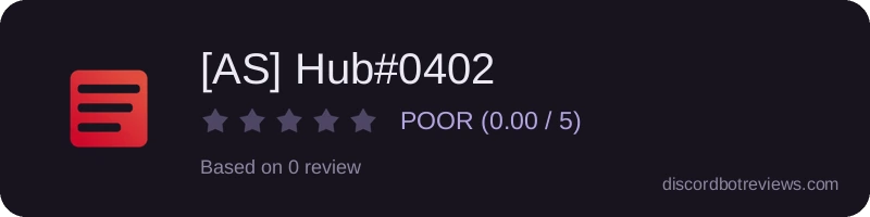 Rating widget preview for [AS] Hub#0402
