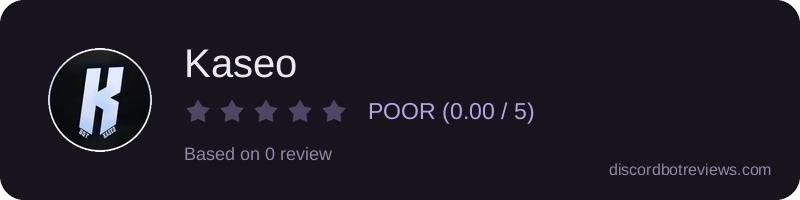 Rating widget preview for Kaseo