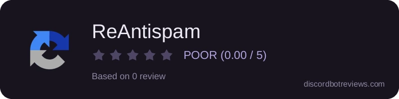 Rating widget preview for ReAntispam