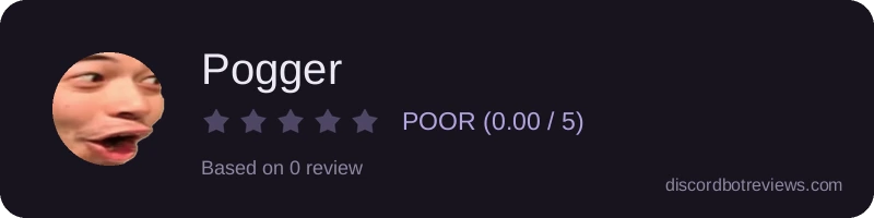 Rating widget preview for Pogger