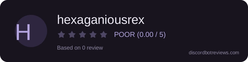 Rating widget preview for hexaganiousrex