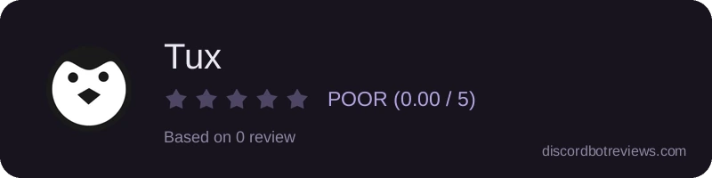 Rating widget preview for Tux