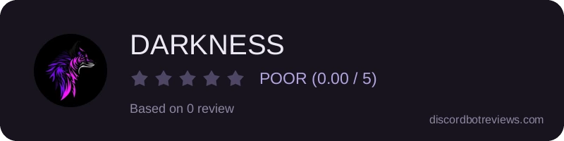 Rating widget preview for DARKNESS