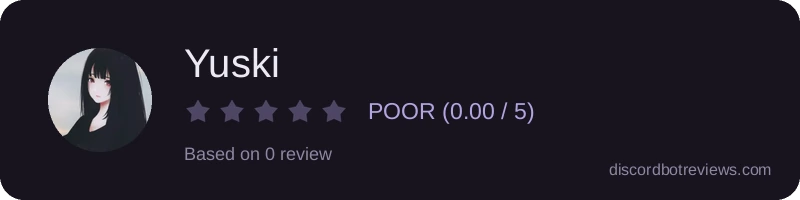 Rating widget preview for Yuski