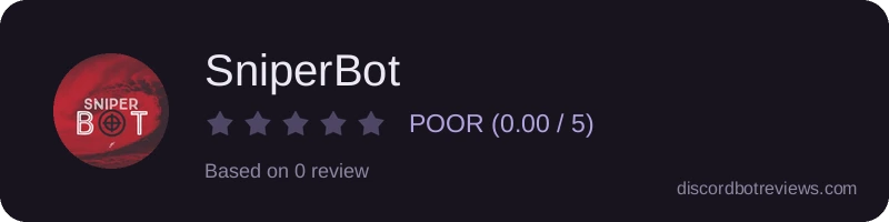 Rating widget preview for SniperBot