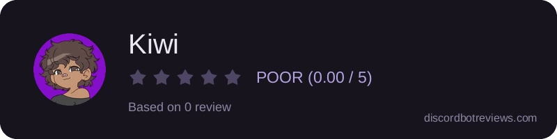 Rating widget preview for Kiwi