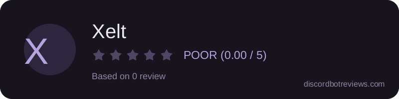 Rating widget preview for Xelt