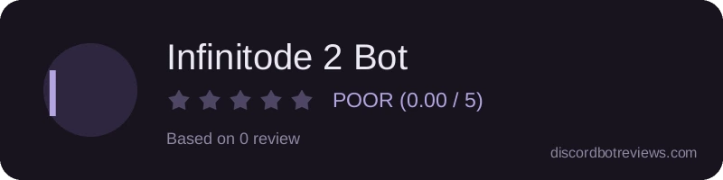 Rating widget preview for Infinitode 2 Bot