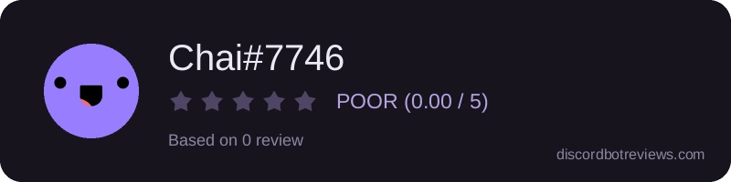 Rating widget preview for Chai#7746