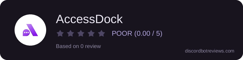 Rating widget preview for AccessDock