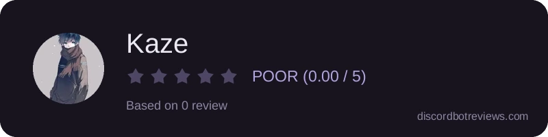 Rating widget preview for Kaze