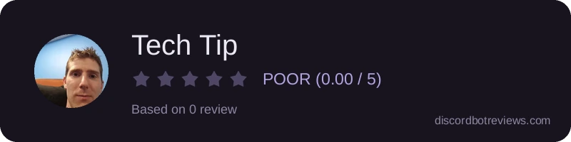 Rating widget preview for Tech Tip