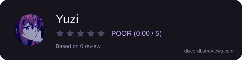 Rating widget preview for Yuzi