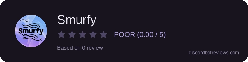 Rating widget preview for Smurfy