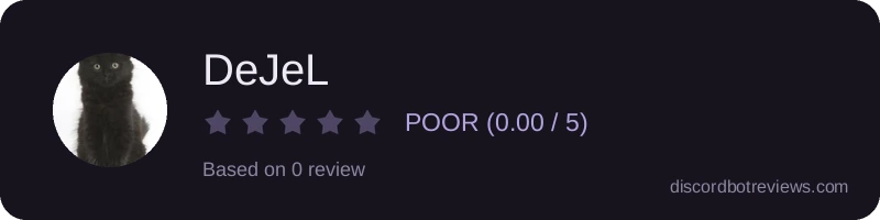 Rating widget preview for DeJeL