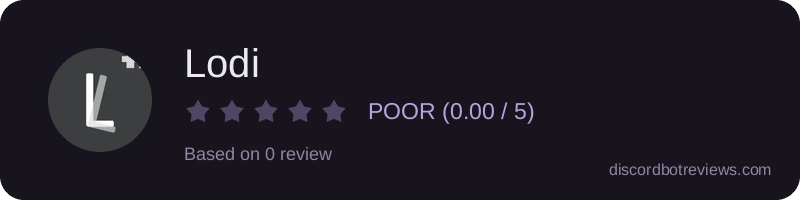 Rating widget preview for Lodi