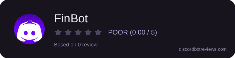 Rating widget preview for FinBot