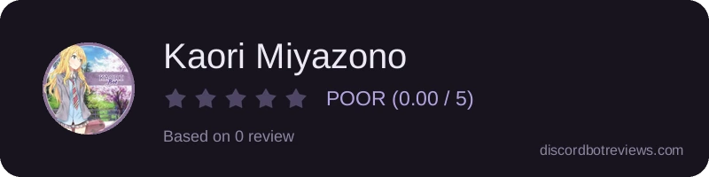 Rating banner for Kaori Miyazono