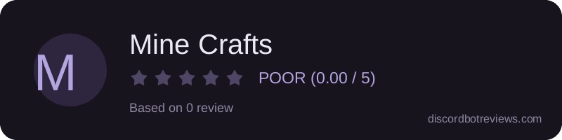 Rating banner for Mine Crafts