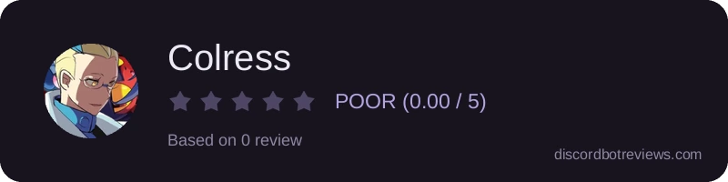 Rating widget preview for Colress