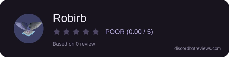 Rating widget preview for Robirb