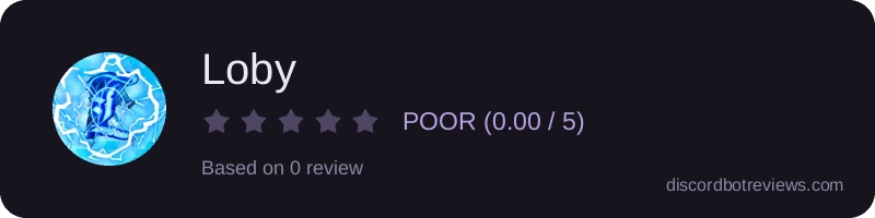 Rating widget preview for Loby