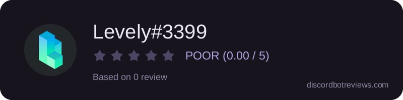 Rating widget preview for Levely#3399