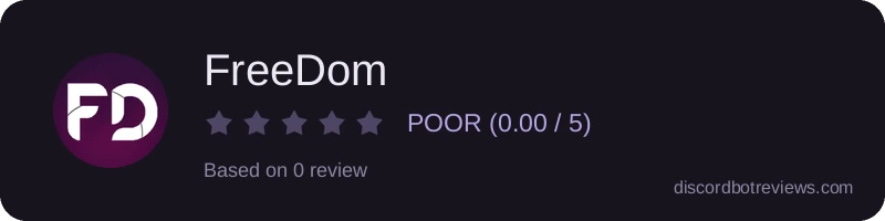 Rating banner for FreeDom
