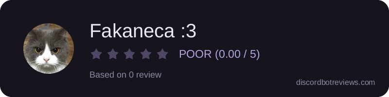 Rating widget preview for Fakaneca :3