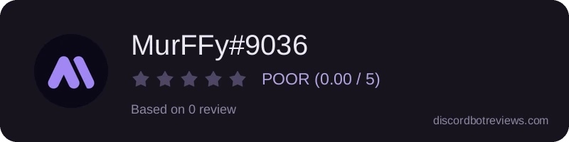 Rating widget preview for MurFFy#9036