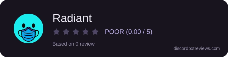 Rating widget preview for Radiant