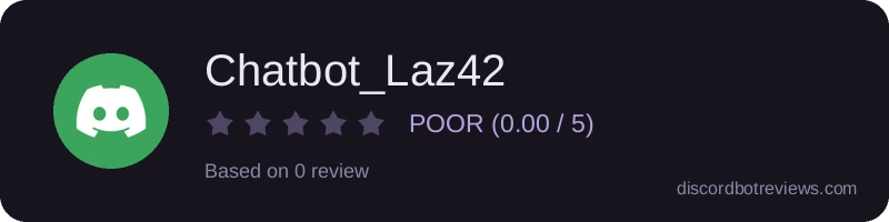 Rating widget preview for Chatbot_Laz42
