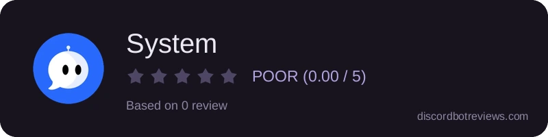 Rating widget preview for System