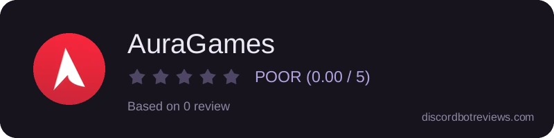 Rating banner for AuraGames