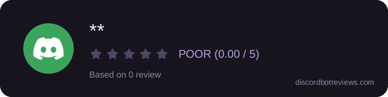 Rating widget preview for **