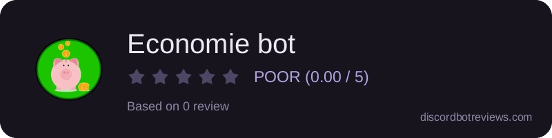 Rating widget preview for Economie bot