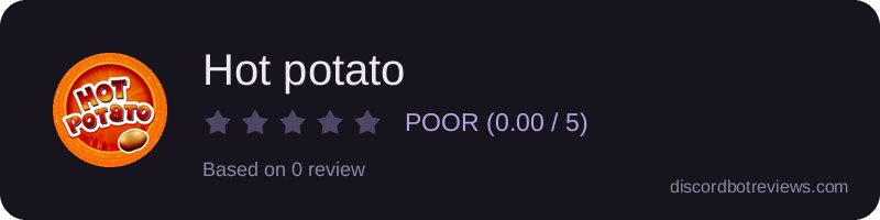 Rating widget preview for Hot potato