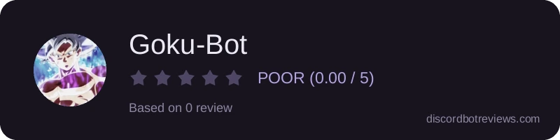 Rating banner for Goku-Bot