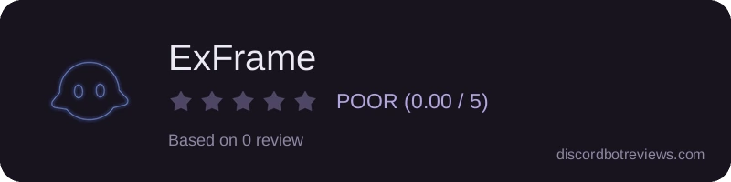 Rating widget preview for ExFrame