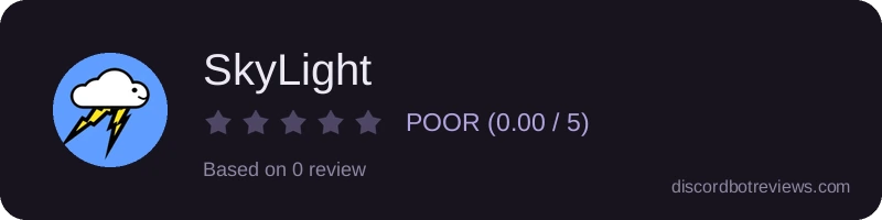 Rating widget preview for SkyLight