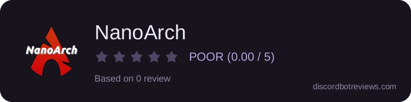 Rating widget preview for NanoArch