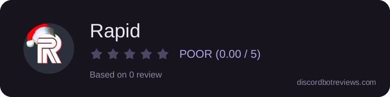 Rating widget preview for Rapid