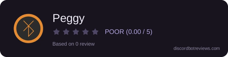 Rating widget preview for Peggy