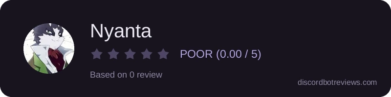 Rating widget preview for Nyanta