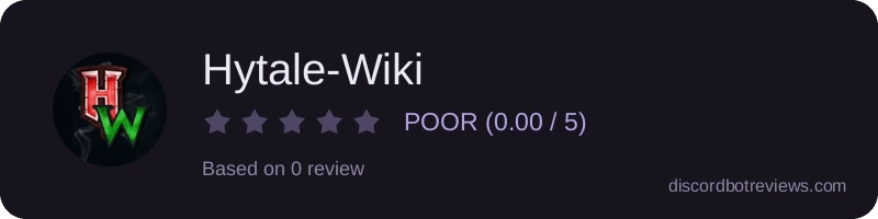 Rating widget preview for Hytale-Wiki