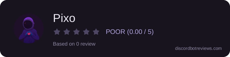 Rating widget preview for Pixo