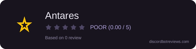 Rating widget preview for Antares